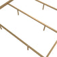 Monarch Hill Wren Metal Bed with Curved Scrollwork Design - Gold - Full