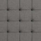 Elizabeth Upholstered Bed with Storage - Grey Linen - Full
