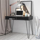 Athena Computer Desk with Storage - Black Marble