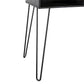 Athena Computer Desk with Storage - Black Marble
