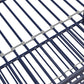 Miles Twin Over Twin Metal Bunk Bed with Secured Metal Slats and Integrated Ladder - Blue - Twin-Over-Twin