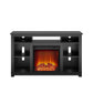 Edgewood Fireplace TV Stand for TVs up to 55 Inch - Black