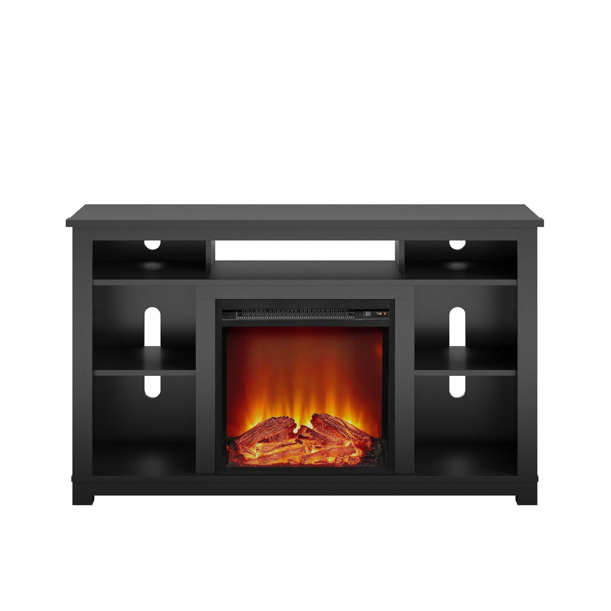 Edgewood Fireplace TV Stand for TVs up to 55 Inch - Black