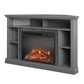 Overland Electric Corner Fireplace for TVs up to 50 Inches - Graphite Grey