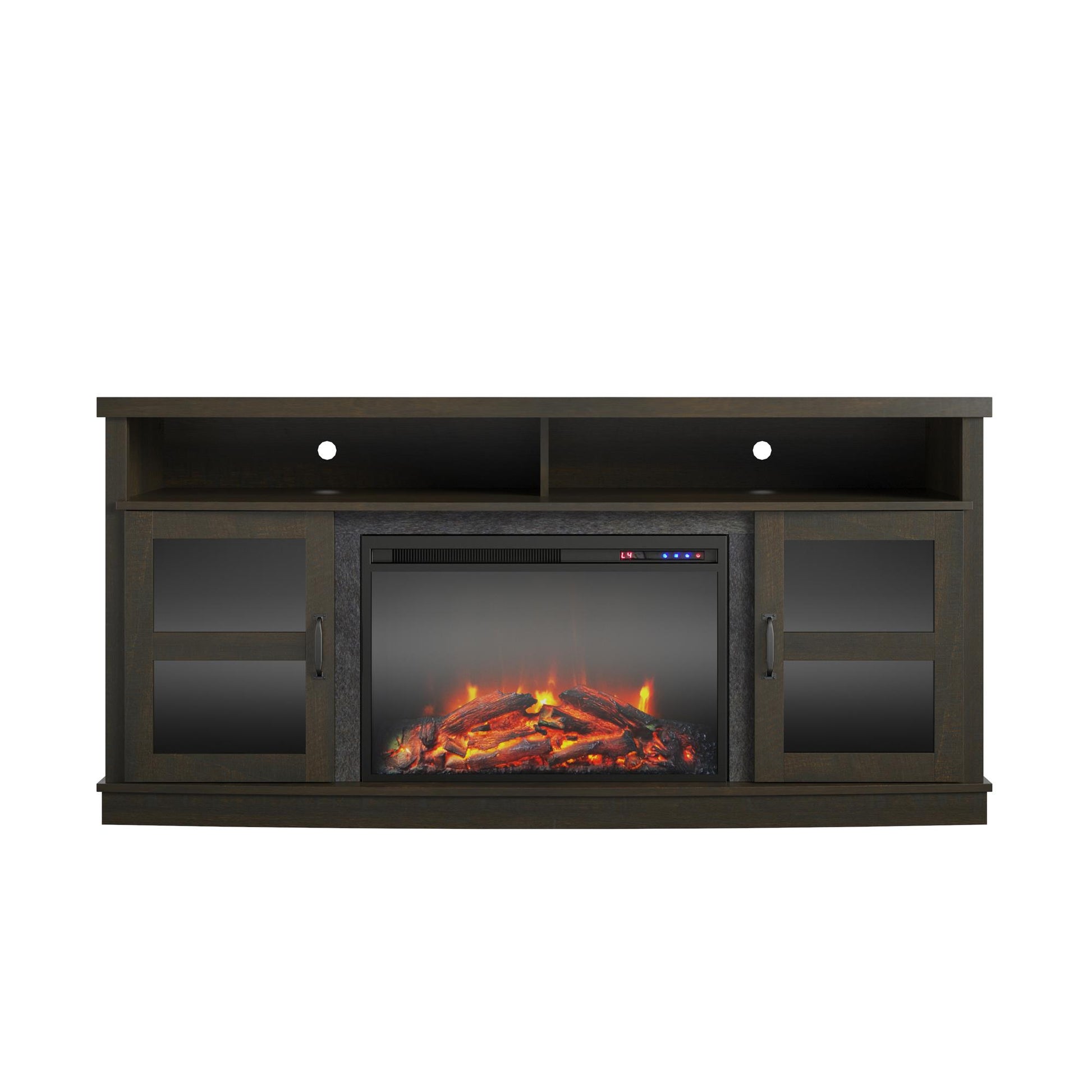 Ayden Park Electric Fireplace TV Stand for TVs up to 65 Inch - Espresso