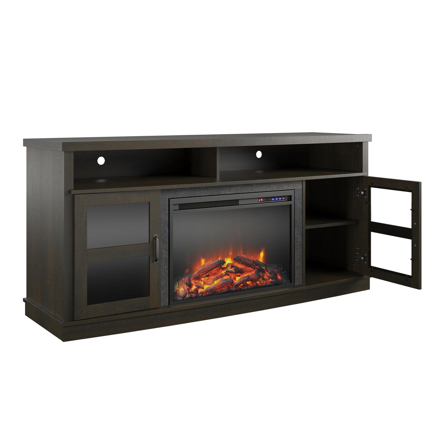 Ayden Park Electric Fireplace TV Stand for TVs up to 65 Inch - Espresso