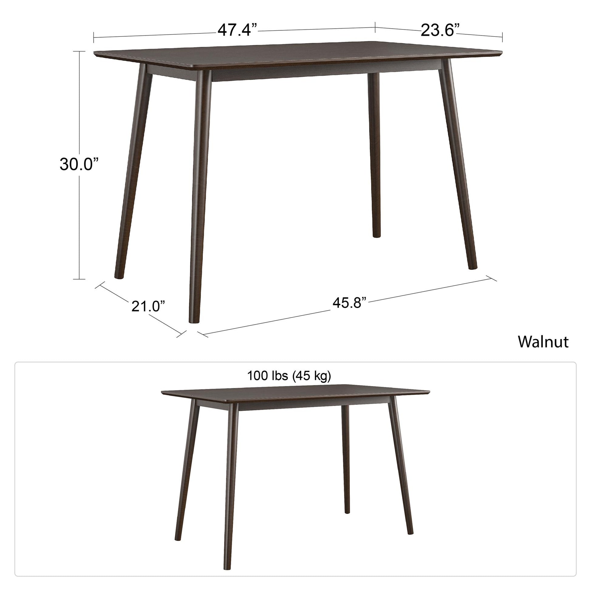 Brittany Desk, Walnut - Florence Walnut