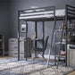 Nova 9 Cube Multipurpose Bookcase with Metal Accents - Gray Oak