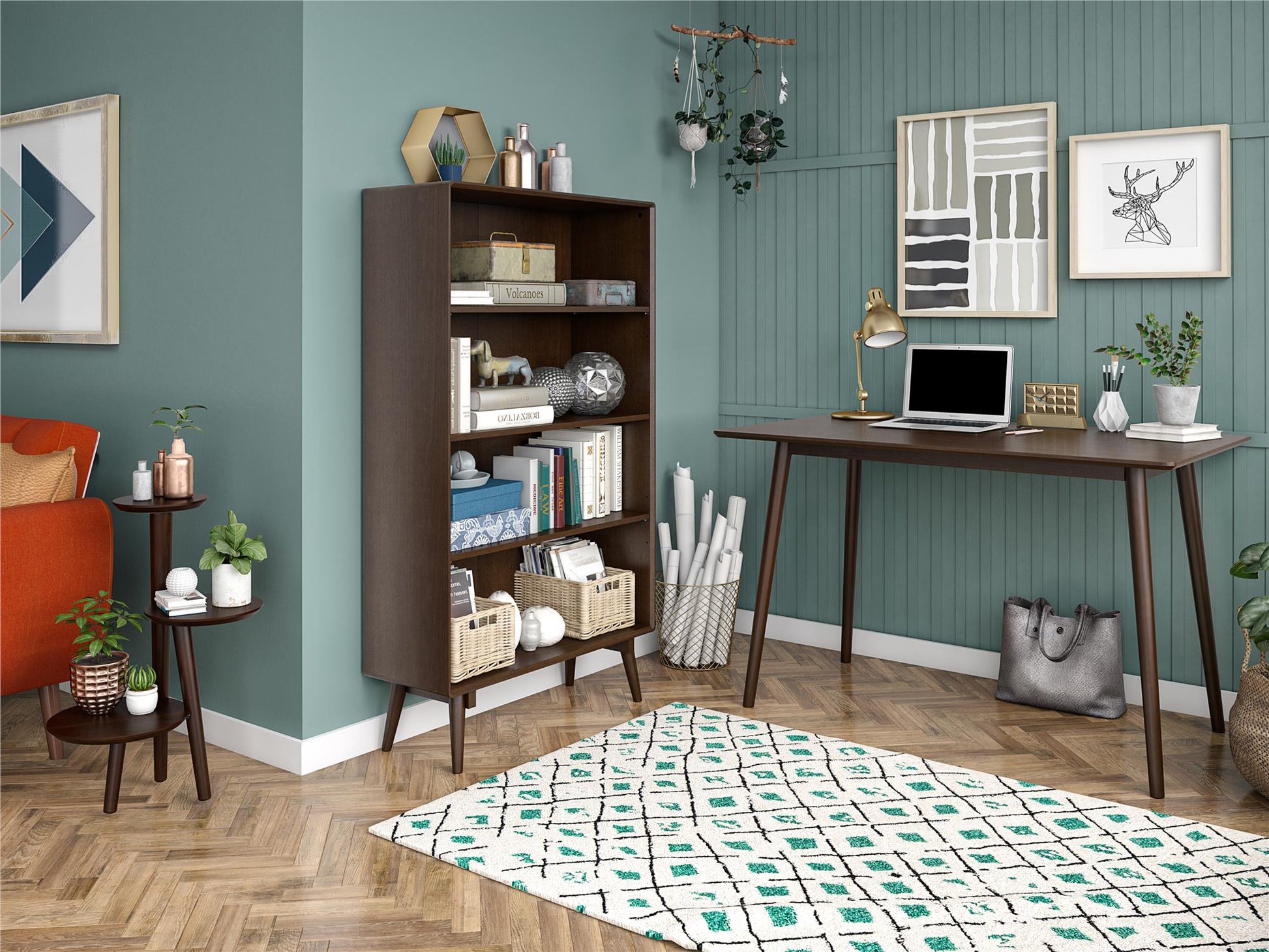 Brittany Desk, Walnut - Florence Walnut