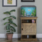 Flipper Farmington Rustic Farmhouse Aquarium Stand For 10 or 20 Gallon Tank - Rustic