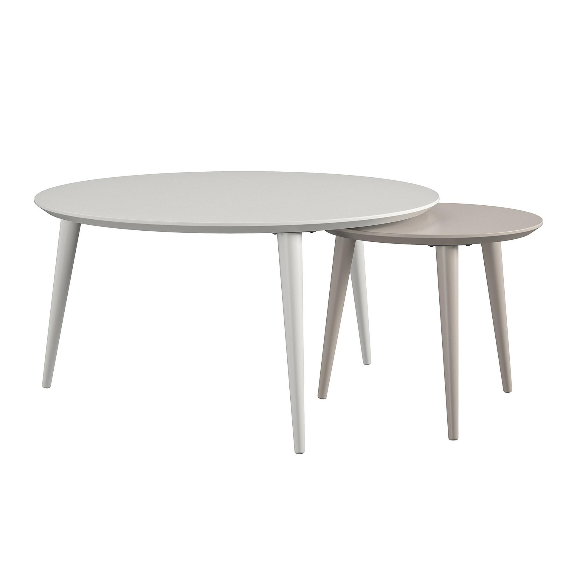CosmoLiving by Cosmopolitan Carnegie Nesting Tables - White