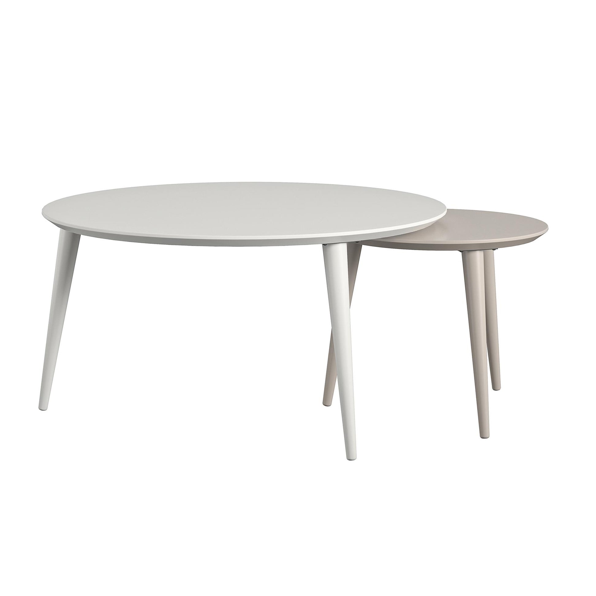 CosmoLiving by Cosmopolitan Carnegie Nesting Tables - White