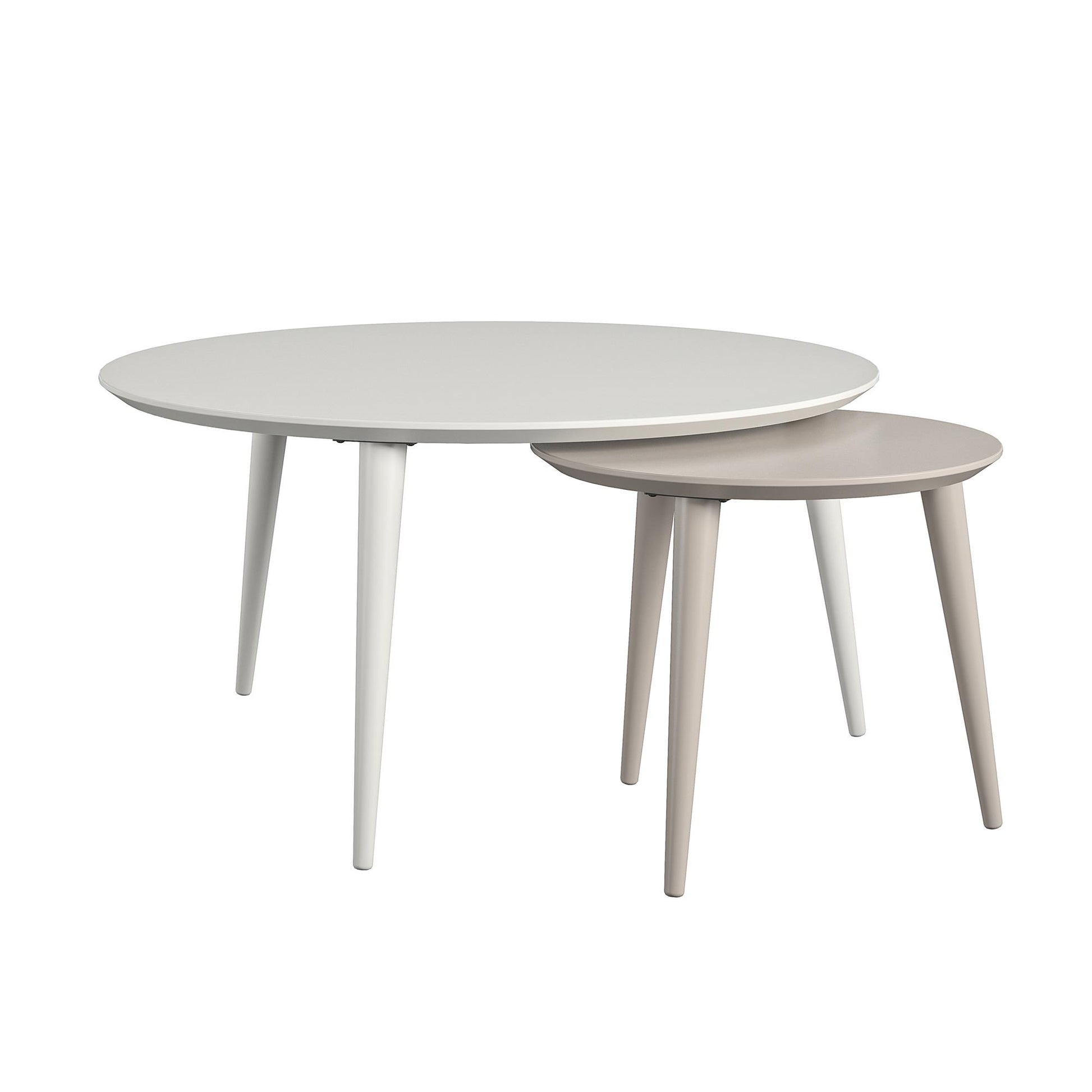 CosmoLiving by Cosmopolitan Carnegie Nesting Tables - White