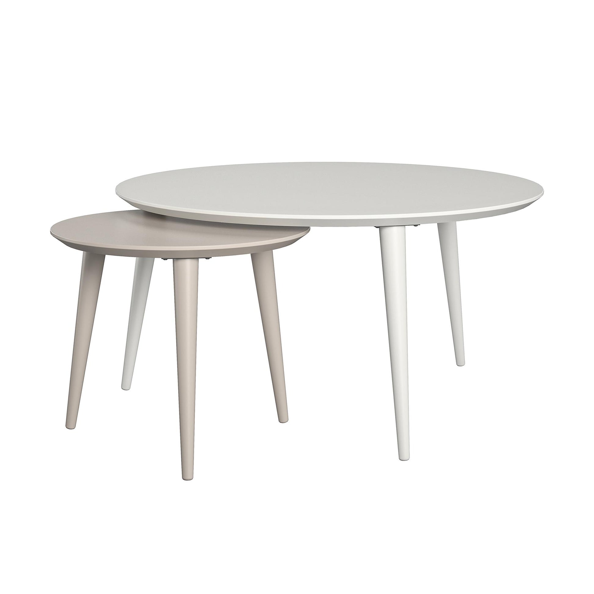 CosmoLiving by Cosmopolitan Carnegie Nesting Tables - White