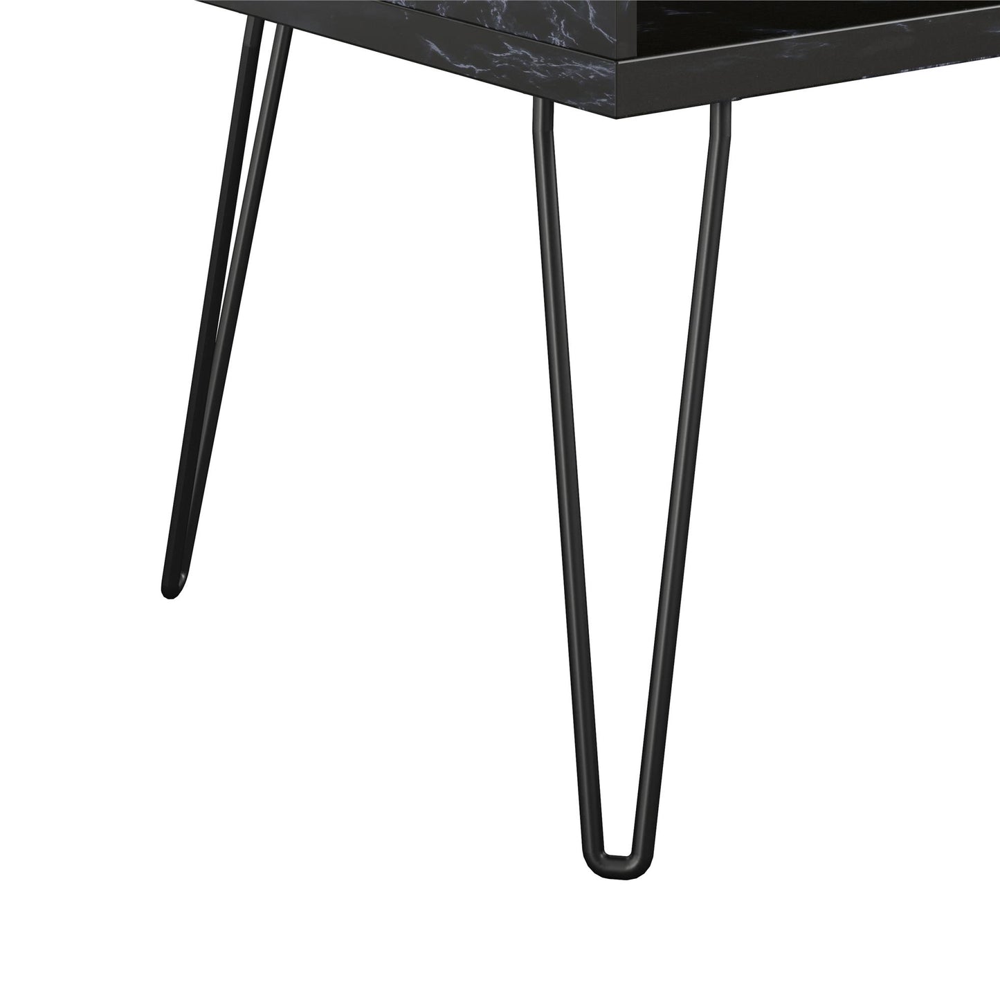 Athena TV Stand for TVs up to 42" - Black Marble