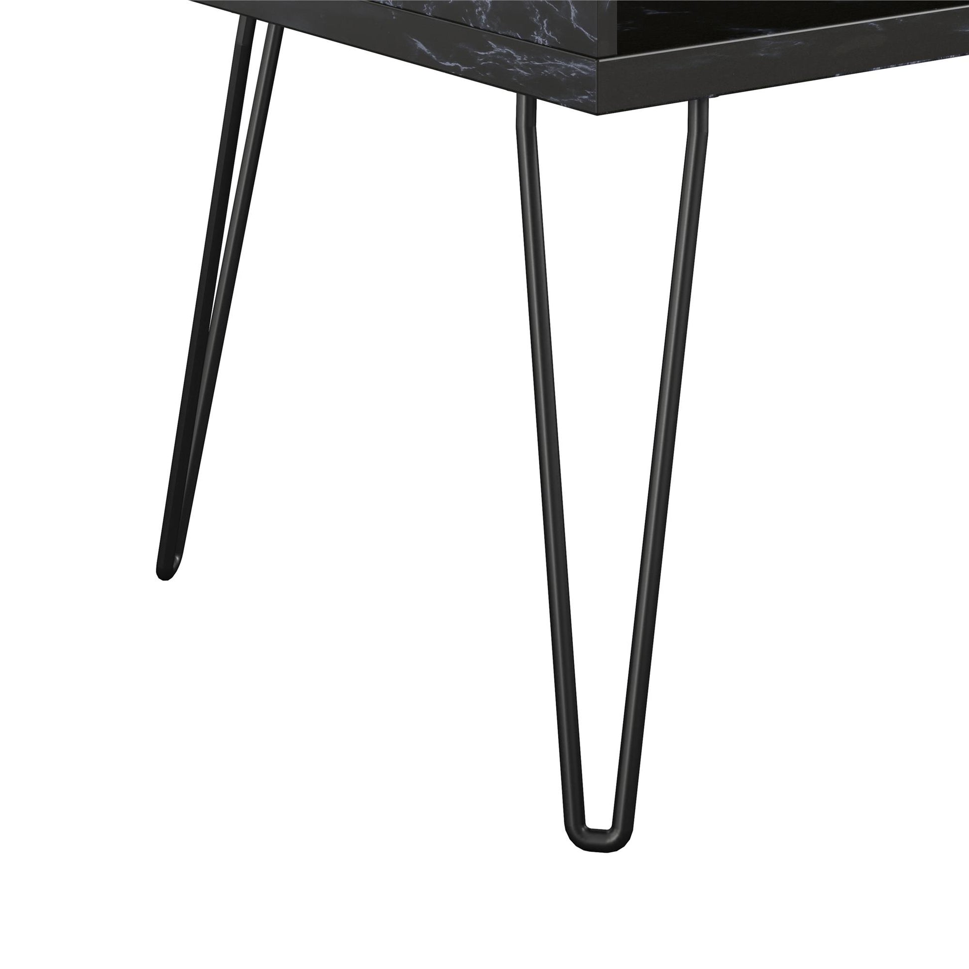 Athena TV Stand for TVs up to 42" - Black Marble