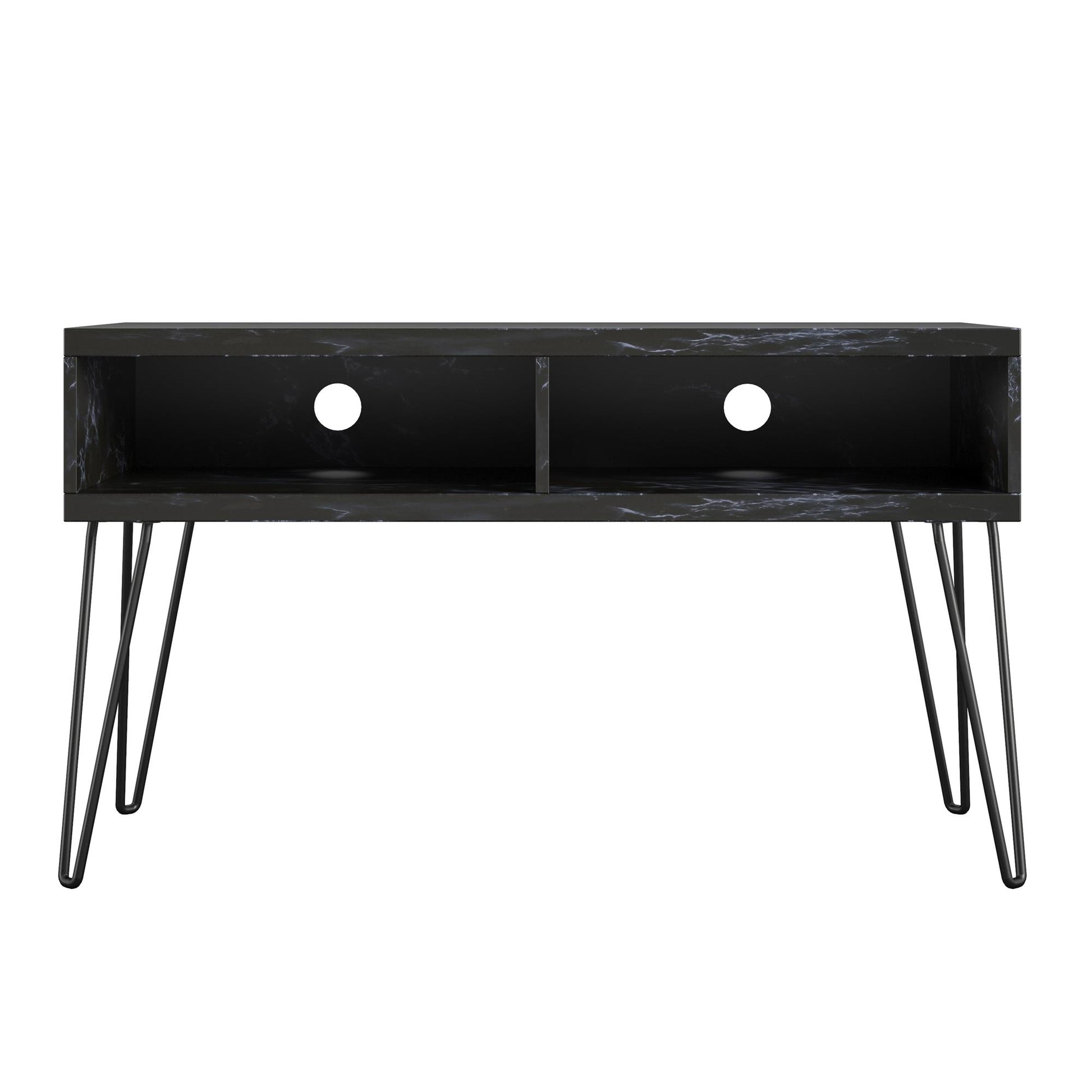 Athena TV Stand for TVs up to 42" - Black Marble