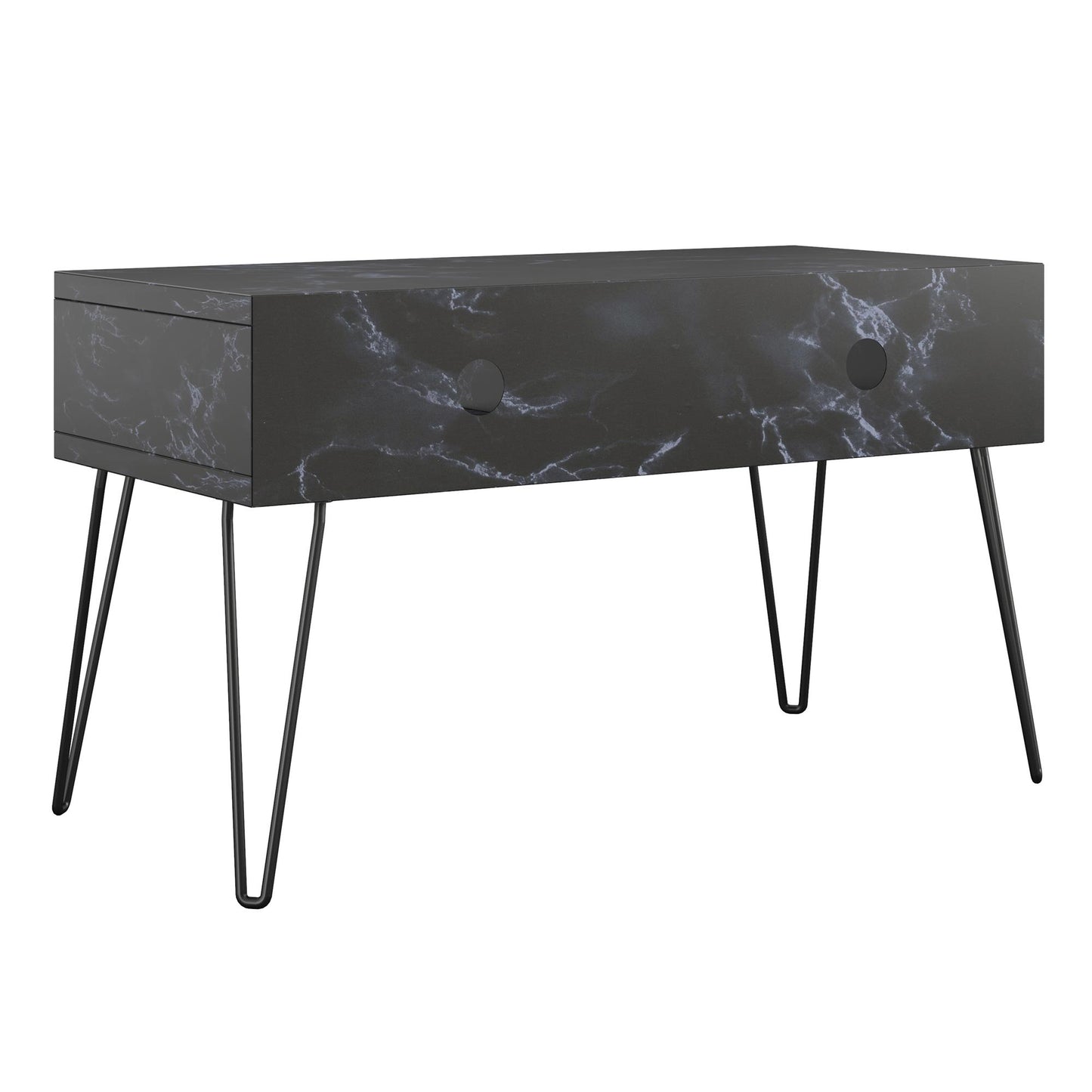 Athena TV Stand for TVs up to 42" - Black Marble