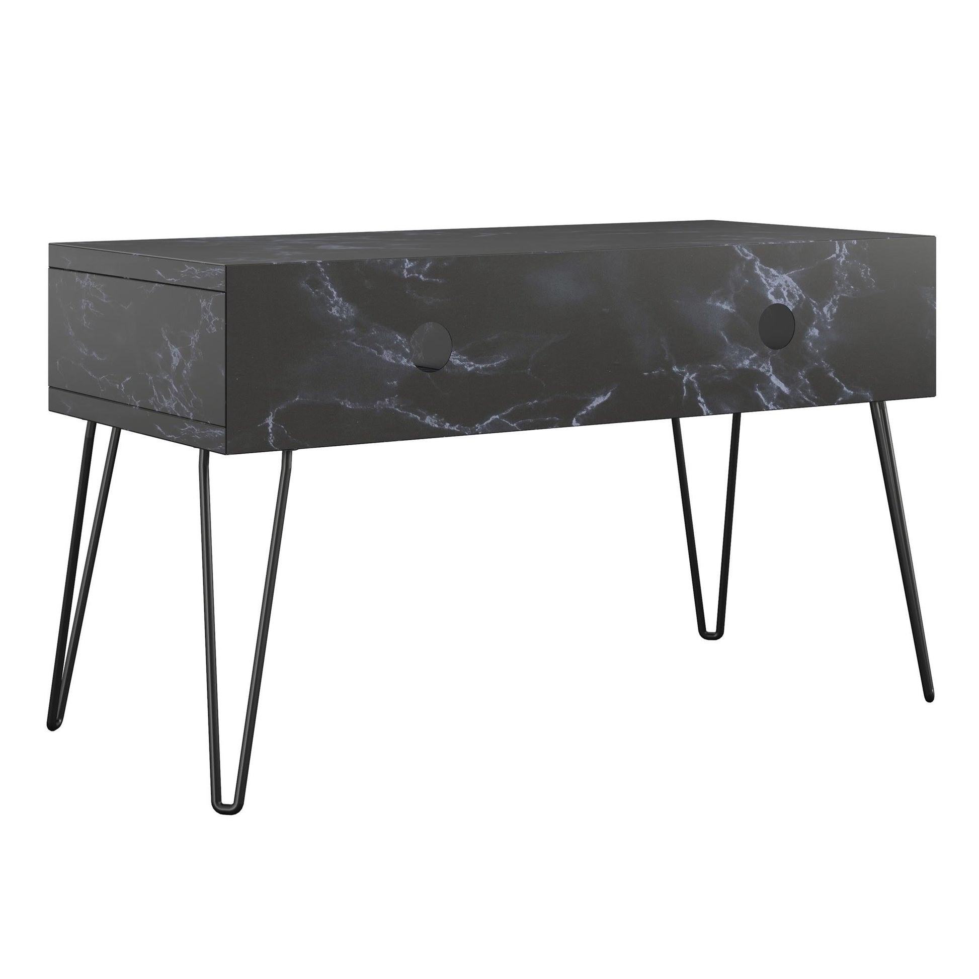 Athena TV Stand for TVs up to 42" - Black Marble