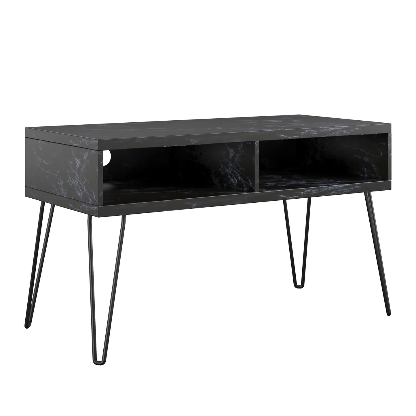 Athena TV Stand for TVs up to 42" - Black Marble