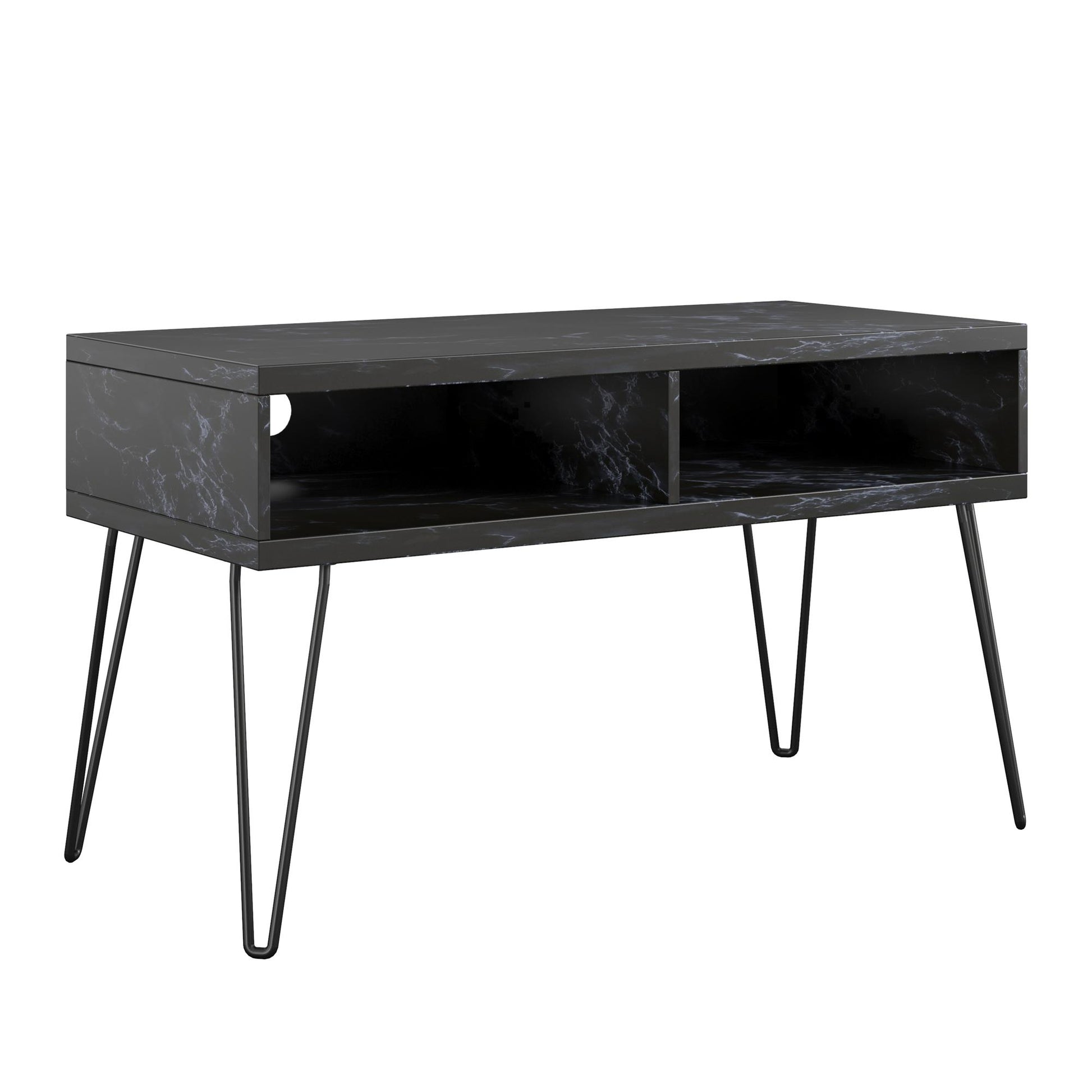 Athena TV Stand for TVs up to 42" - Black Marble