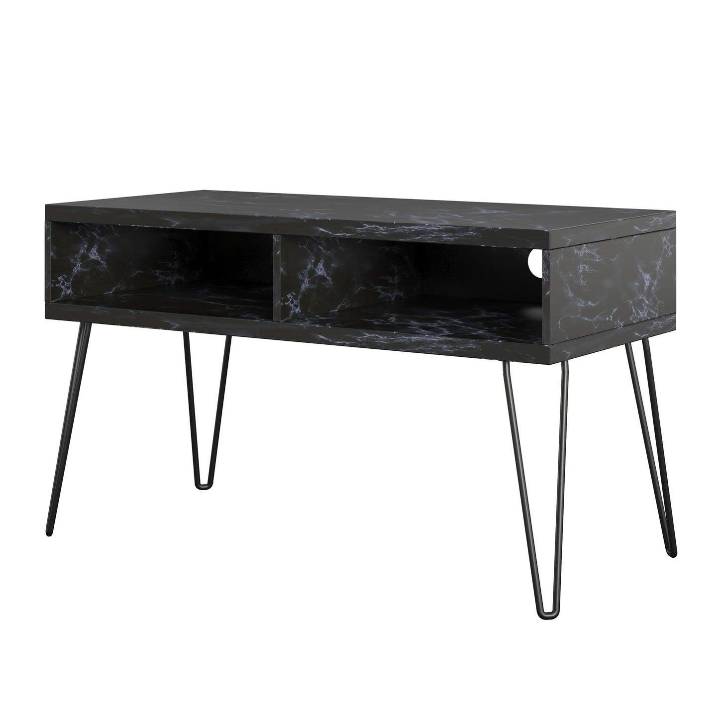 Athena TV Stand for TVs up to 42" - Black Marble