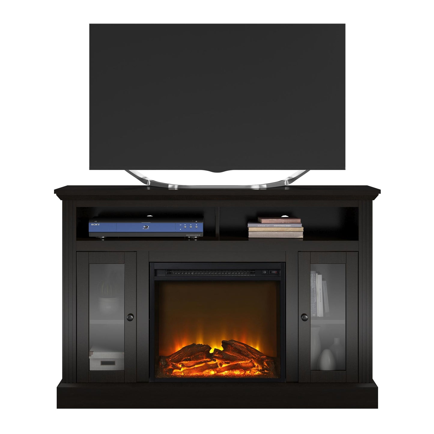 Chicago Electric Fireplace TV Console for TVs up to 50 Inch - Espresso
