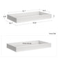 Poppy Changing Table Topper for Nursery Dresser - Ivory Oak