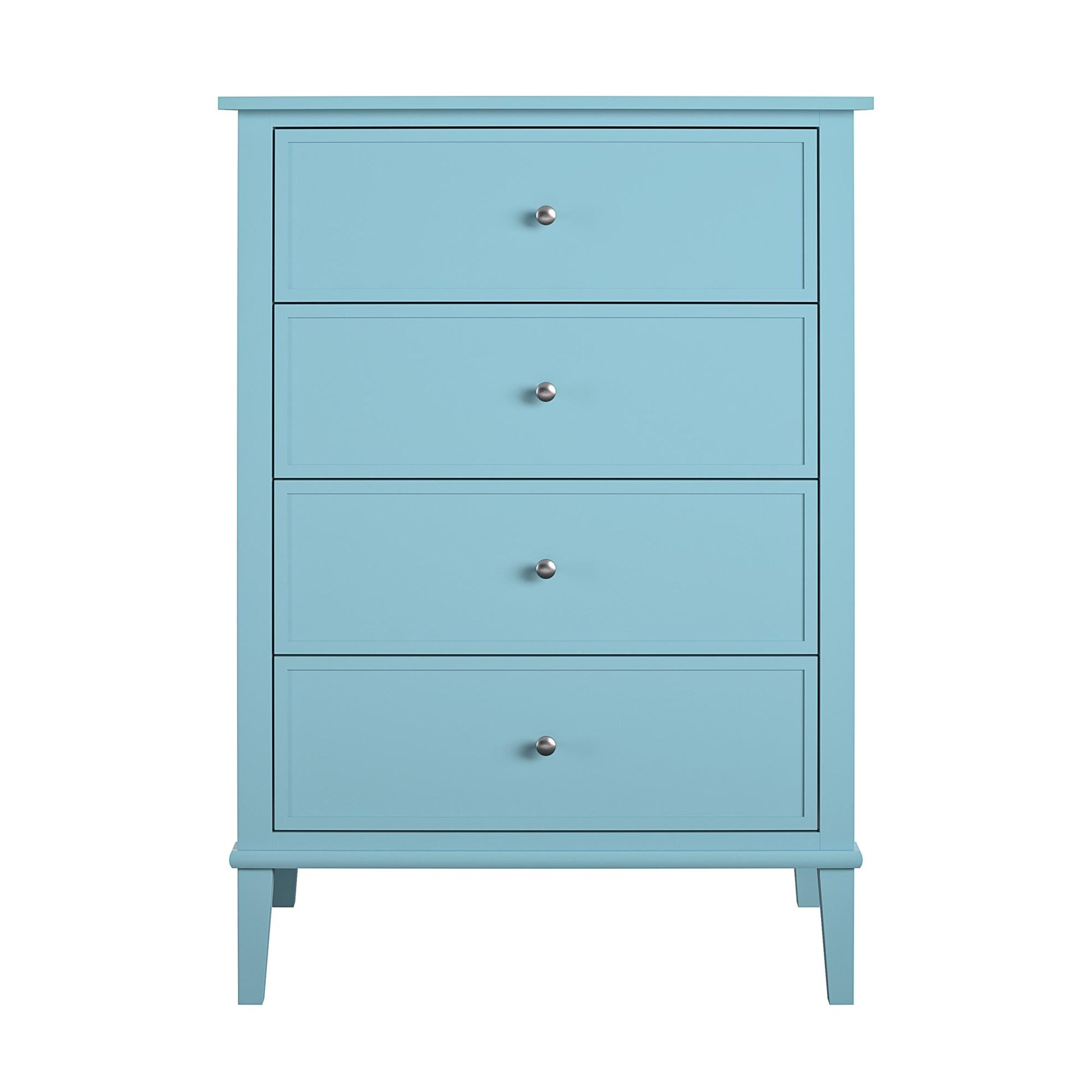 Franklin 4 Drawer Dresser with Durable Metal Slides - Blue