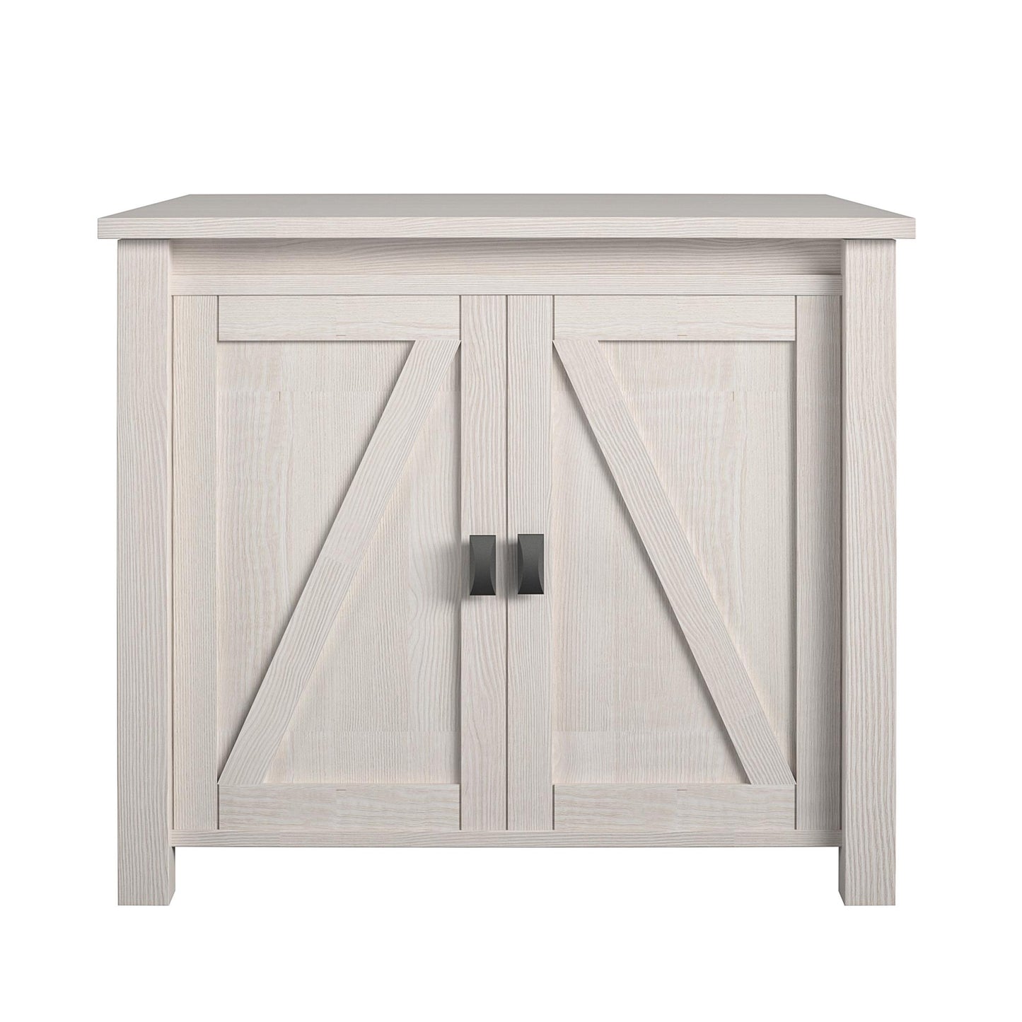 Farmington Rustic Farmhouse Litter Box Enclosure for Cats - Ivory Pine