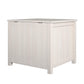 Farmington Rustic Farmhouse Litter Box Enclosure for Cats - Ivory Pine