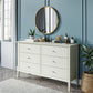 Franklin 6 Drawer Dresser with Durable Metal Slides - White