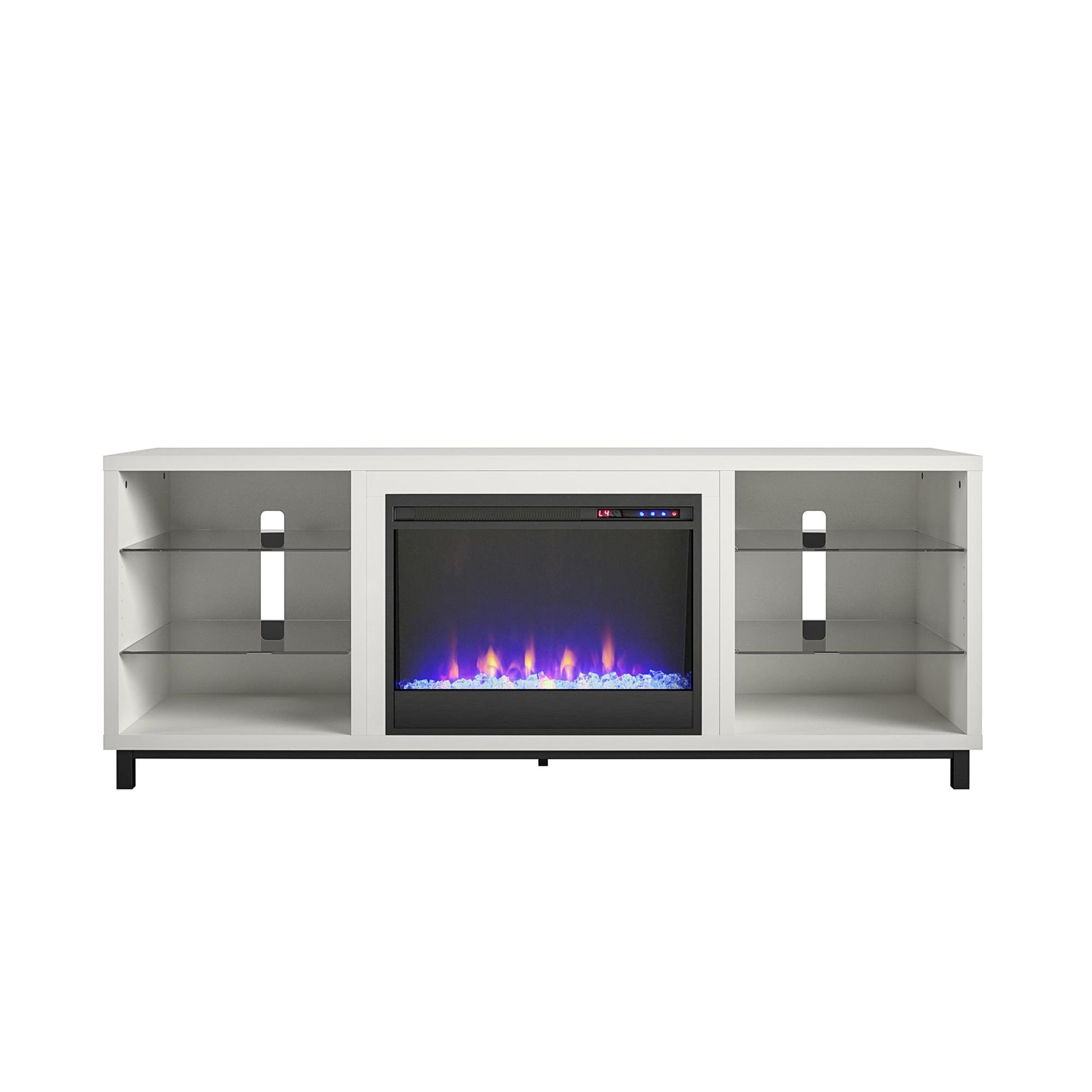 Cosmoliving by Cosmopolitan Westchester Fireplace TV Stand for TVs up to 65", White - White