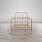 Monarch Hill Wren Metal Bed with Curved Scrollwork Design - Gold - Twin