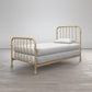 Monarch Hill Wren Metal Bed with Curved Scrollwork Design - Gold - Twin