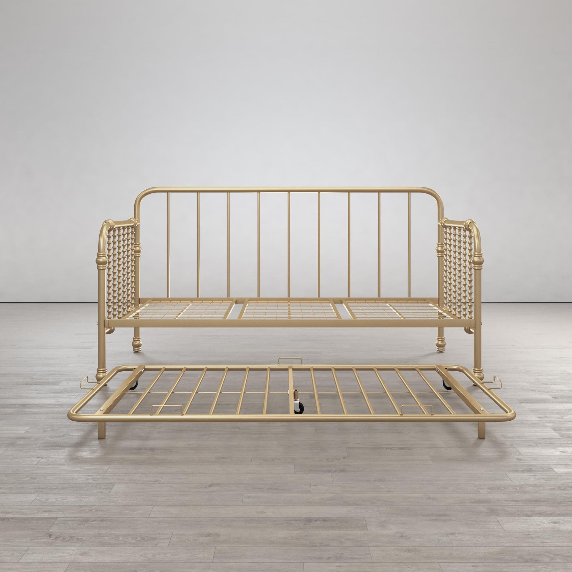 Monarch Hill Wren Metal Daybed and Trundle Set - Gold - Twin