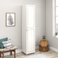 Kendall 16 Inch Multipurpose Storage Cabinet with 5 Shelves - White