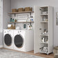Kendall 16 Inch Multipurpose Storage Cabinet with 5 Shelves - White