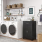 Basin 24 Inch 2 Door Base Storage Cabinet - Black