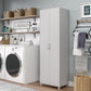 Basin 24 Inch 2 Door Utility Storage Cabinet - Dove Gray