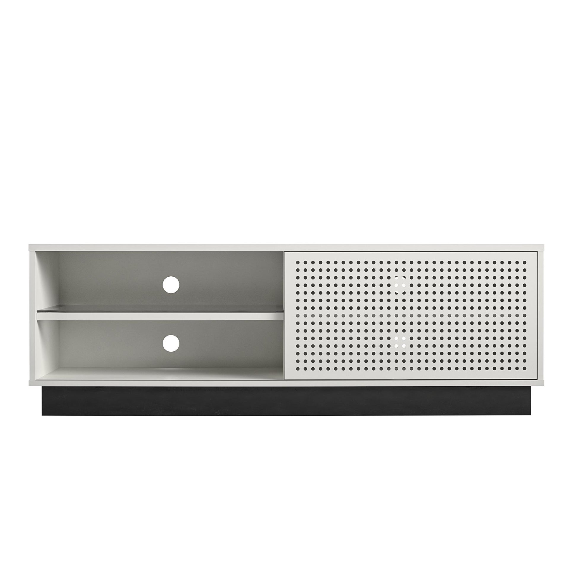 Glitch Gaming TV Stand for TVs up to 60 Inch with LED Lights - White