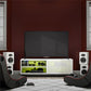 Glitch Gaming TV Stand for TVs up to 60 Inch with LED Lights - White
