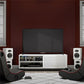Glitch Gaming TV Stand for TVs up to 60 Inch with LED Lights - White