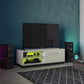Glitch Gaming TV Stand for TVs up to 60 Inch with LED Lights - White