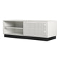 Glitch Gaming TV Stand for TVs up to 60 Inch with LED Lights - White