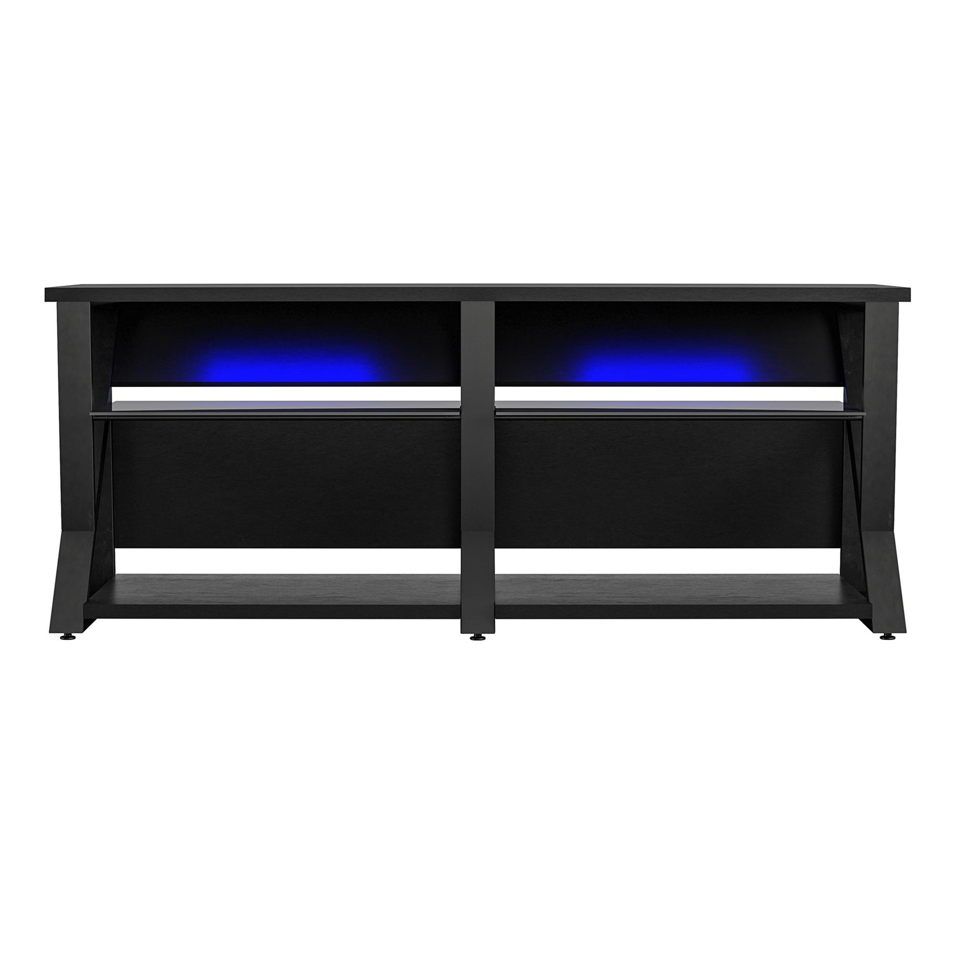 Genesis Gaming TV Stand for TVs up to 70 Inch with LED Lights - Black