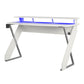 Xtreme Gaming Desk with Riser and LED Lights - White