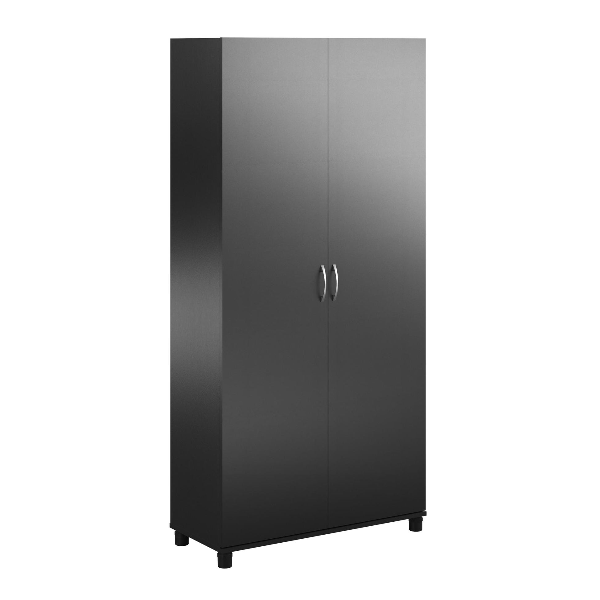 Basin 36 Inch 2 Door Utility Storage Cabinet  - Black