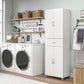 Basin 23.5 Inch Closed Storage Cabinet - White