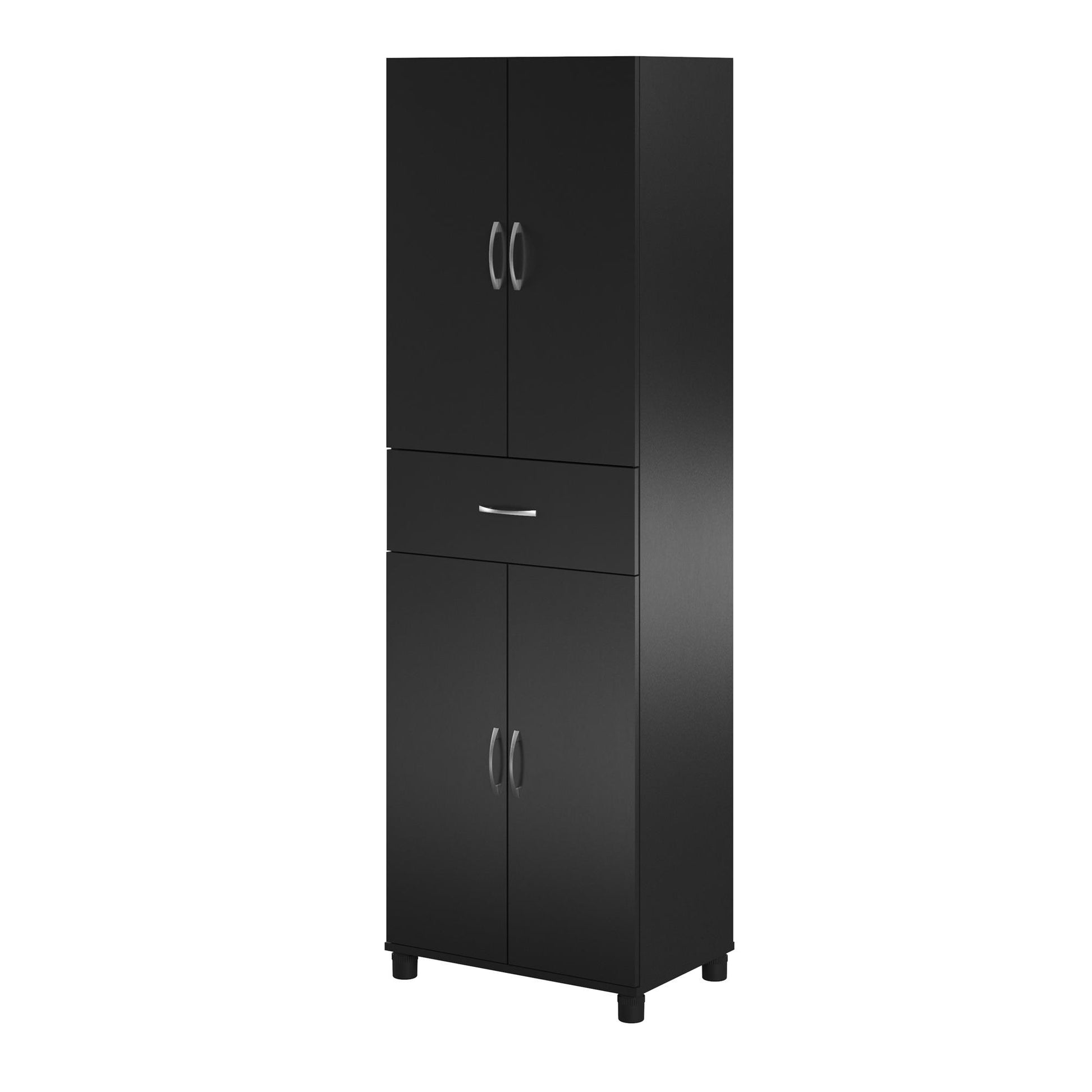 Basin 23.5 Inch Closed Storage Cabinet - Black